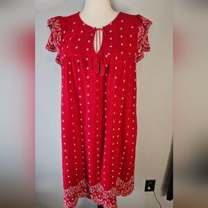 Old Navy Embroidered Shift Dress with Eyelet Trim Size XXL